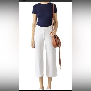 Free people high waisted crop carpenter jeans size 4 / 27